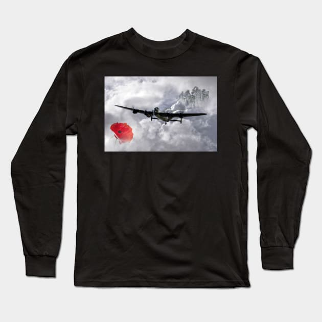 The Eternal Salute Long Sleeve T-Shirt by aviationart